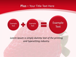 Juicy Red Strawberry PowerPoint Template