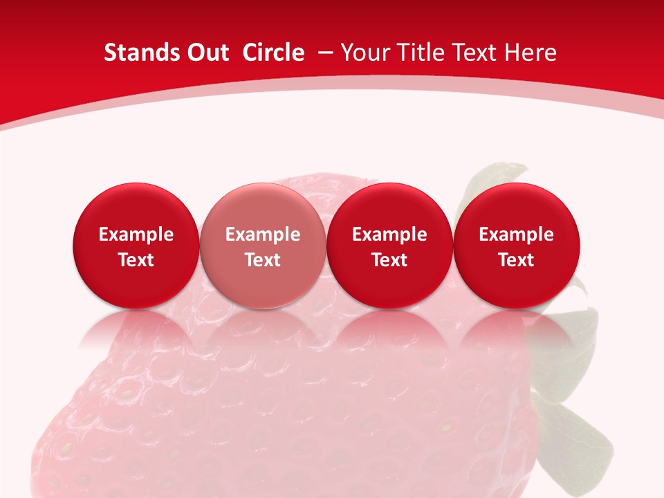 Juicy Red Strawberry PowerPoint Template