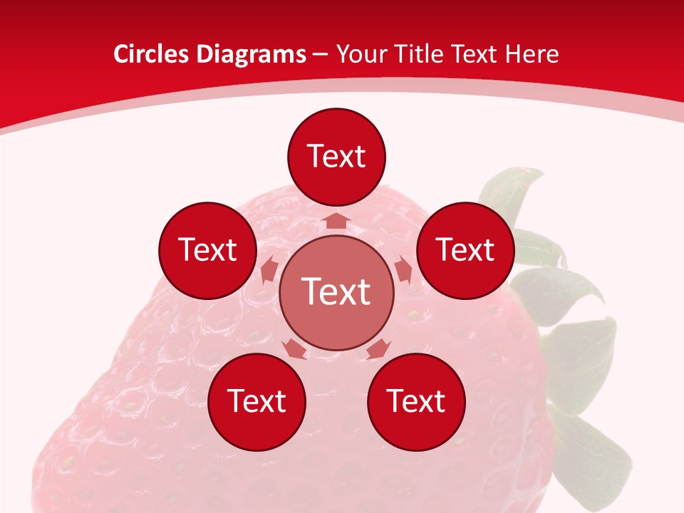 Juicy Red Strawberry PowerPoint Template