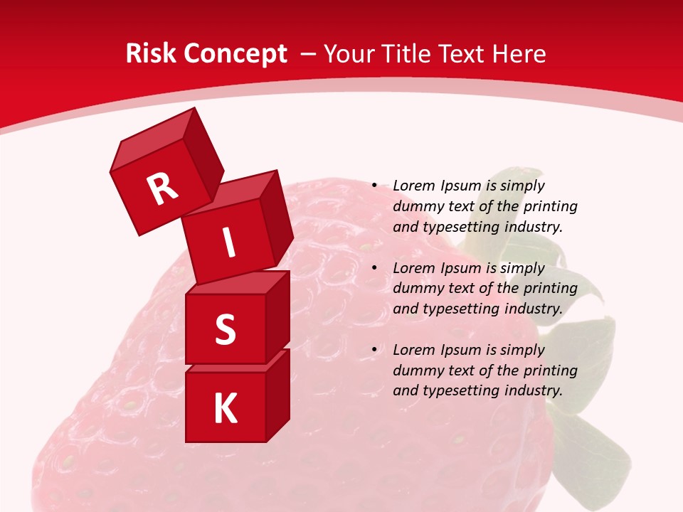 Juicy Red Strawberry PowerPoint Template