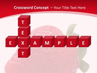 Juicy Red Strawberry PowerPoint Template