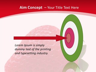 Juicy Red Strawberry PowerPoint Template
