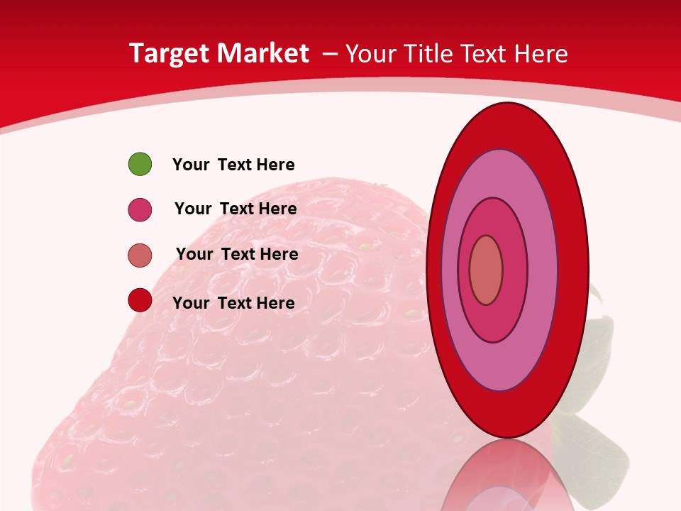 Juicy Red Strawberry PowerPoint Template