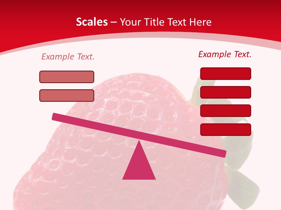 Juicy Red Strawberry PowerPoint Template