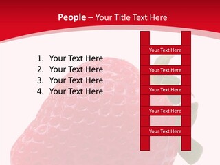 Juicy Red Strawberry PowerPoint Template