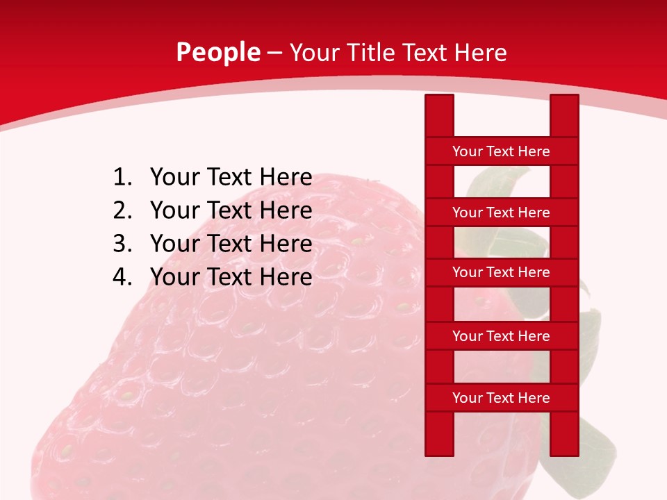 Juicy Red Strawberry PowerPoint Template