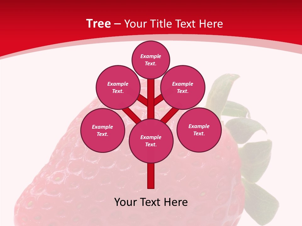 Juicy Red Strawberry PowerPoint Template