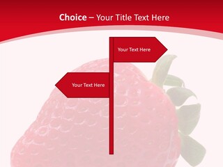 Juicy Red Strawberry PowerPoint Template