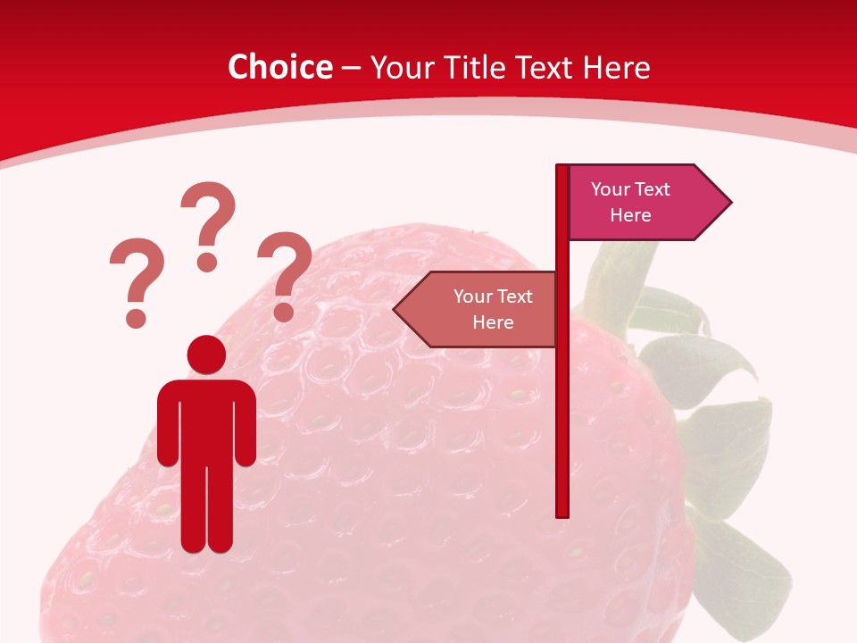 Juicy Red Strawberry PowerPoint Template