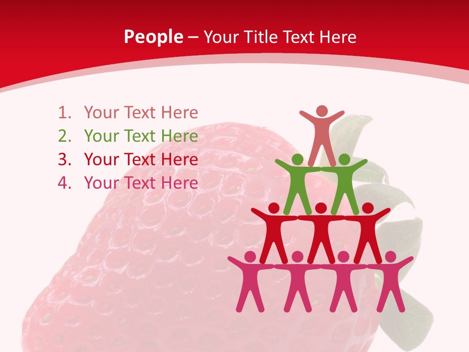 Juicy Red Strawberry PowerPoint Template