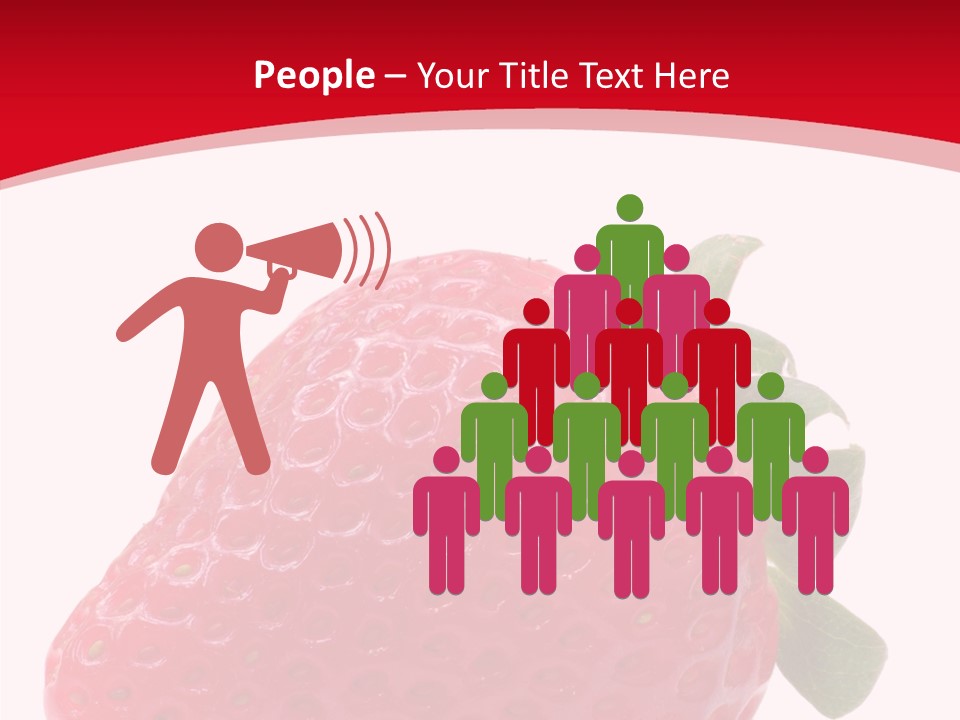 Juicy Red Strawberry PowerPoint Template