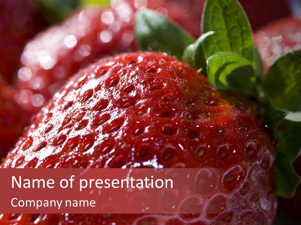 Healthy Vegetable Berry PowerPoint Template
