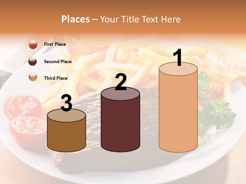 French Fries Object Dish PowerPoint Template