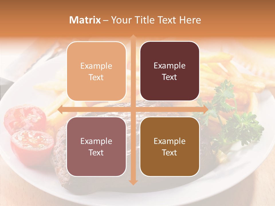 French Fries Object Dish PowerPoint Template