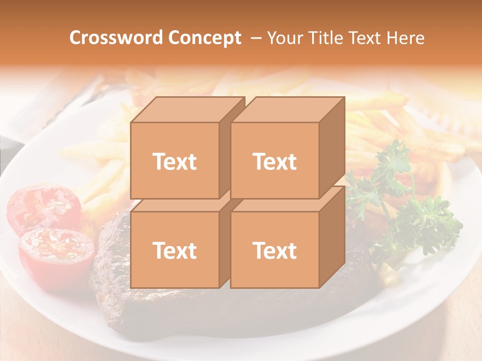 French Fries Object Dish PowerPoint Template