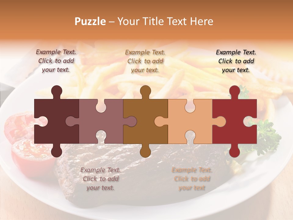 French Fries Object Dish PowerPoint Template