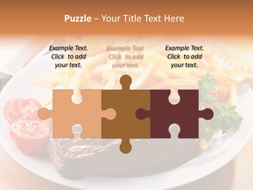 French Fries Object Dish PowerPoint Template