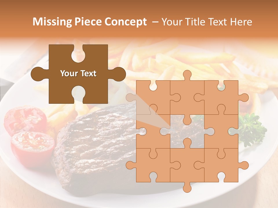 French Fries Object Dish PowerPoint Template