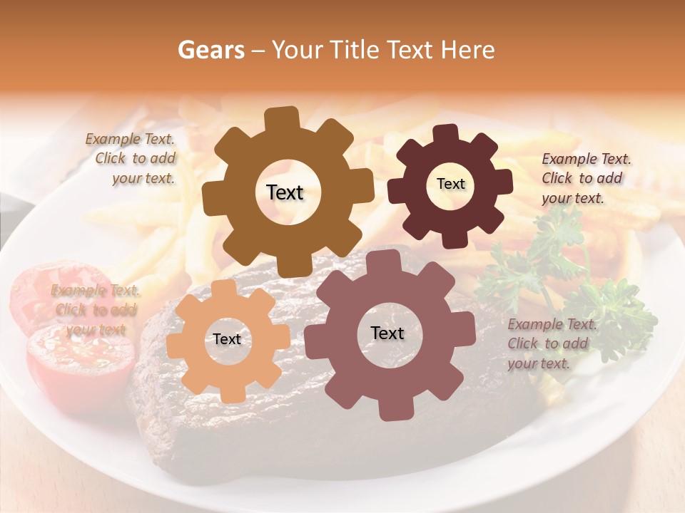 French Fries Object Dish PowerPoint Template