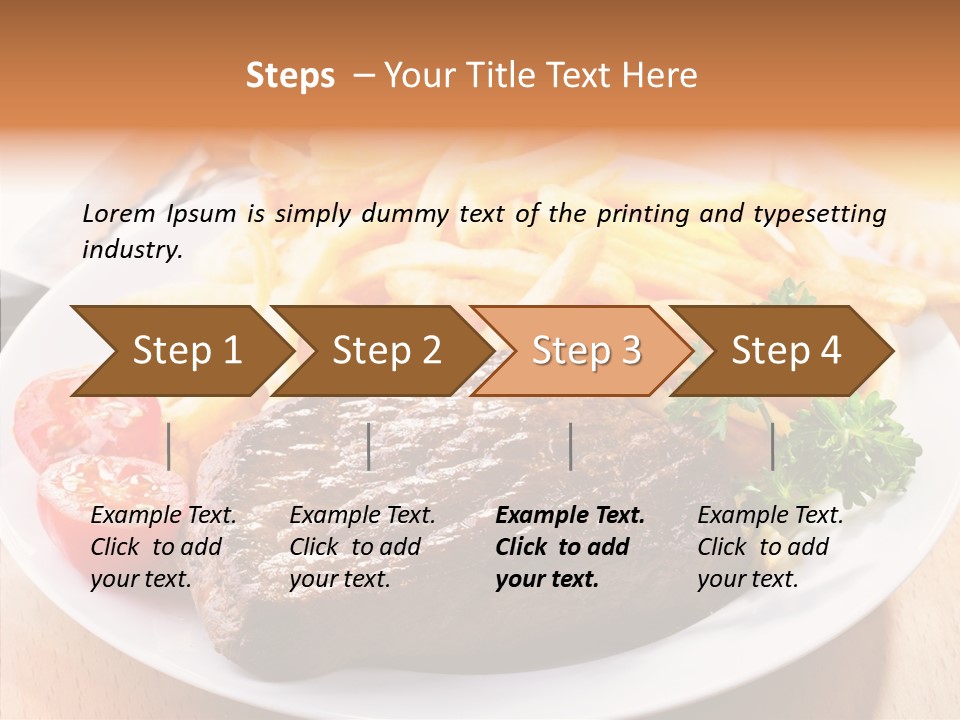 French Fries Object Dish PowerPoint Template