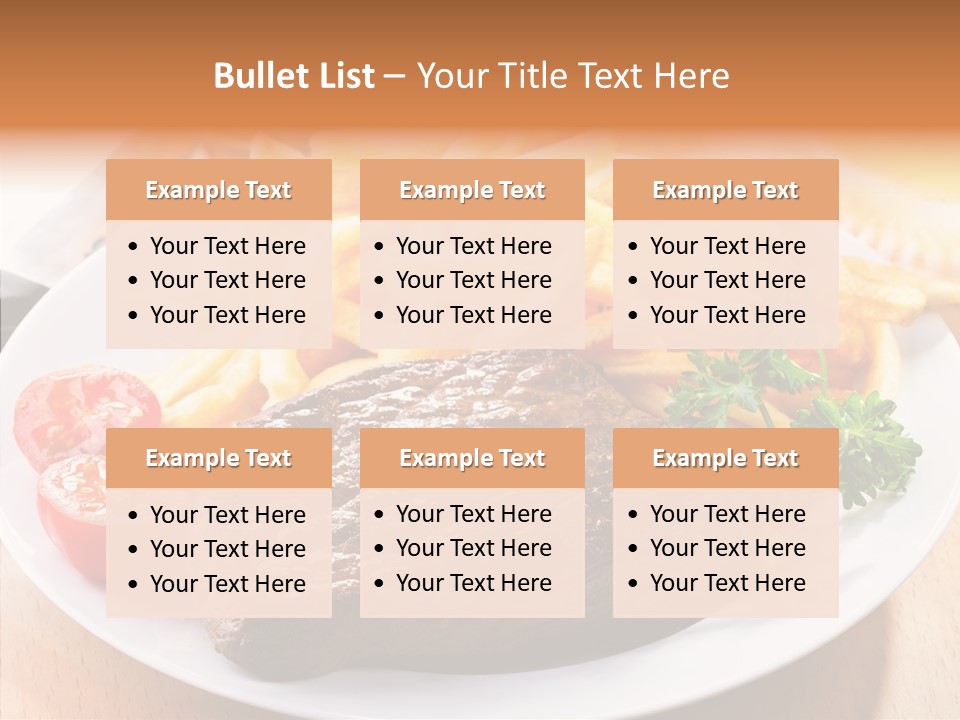 French Fries Object Dish PowerPoint Template