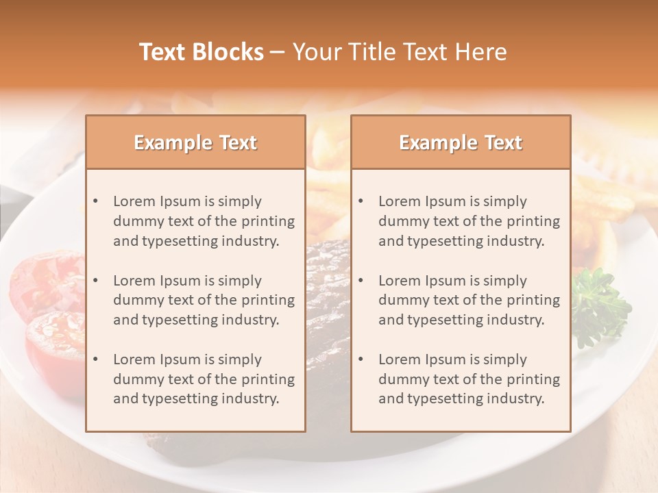 French Fries Object Dish PowerPoint Template