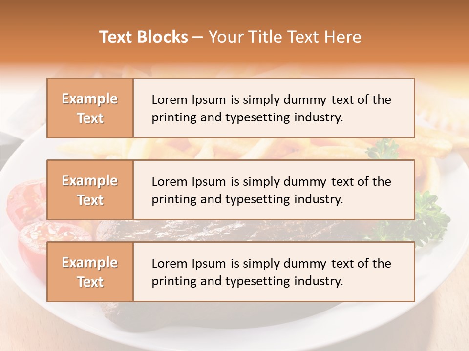 French Fries Object Dish PowerPoint Template