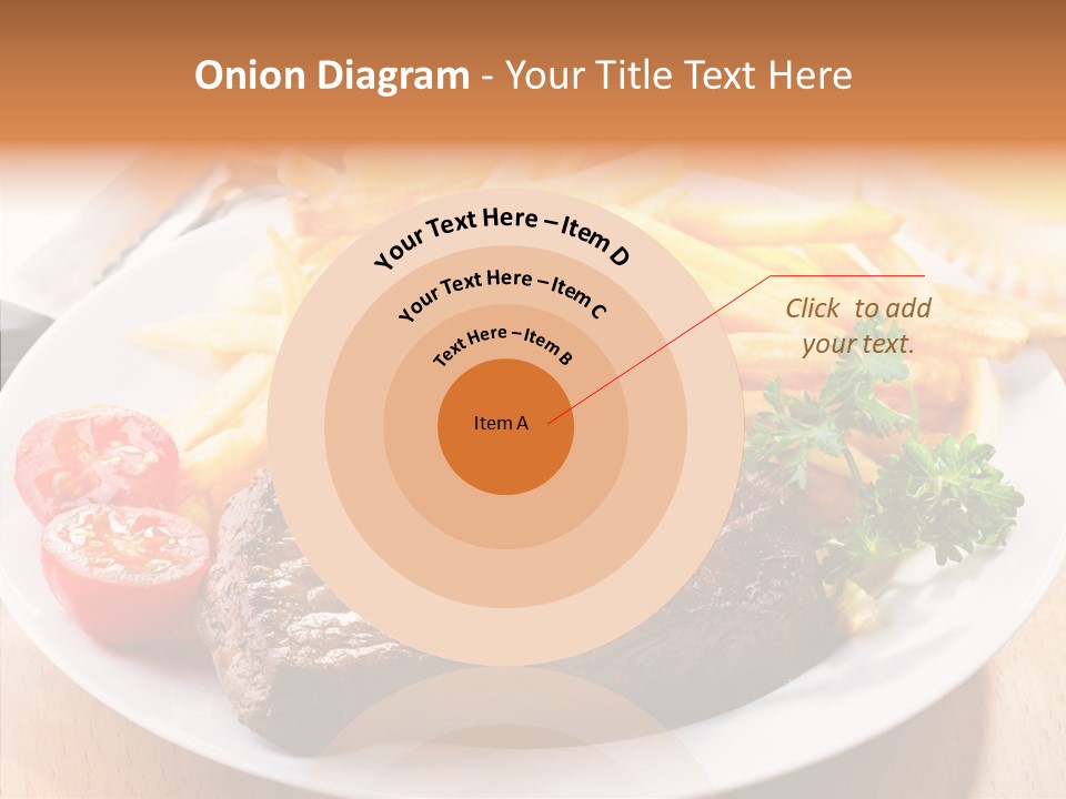 French Fries Object Dish PowerPoint Template