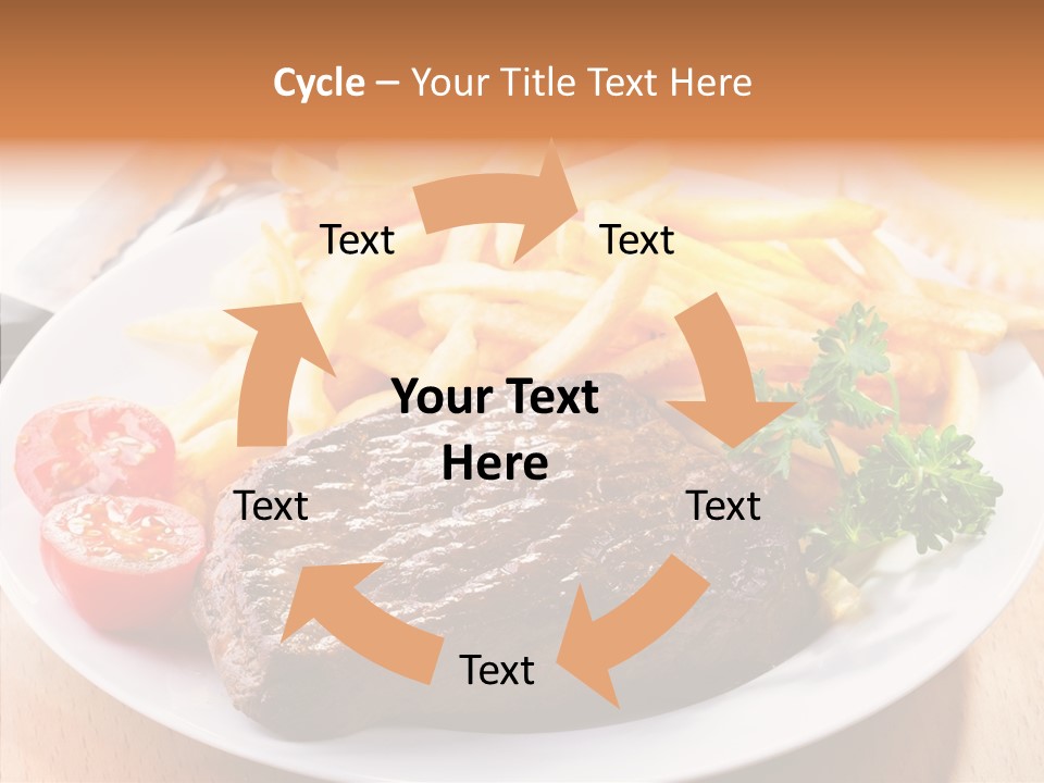 French Fries Object Dish PowerPoint Template