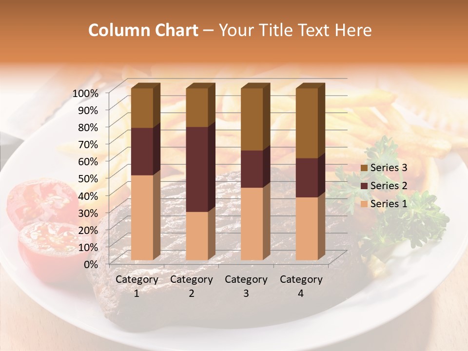 French Fries Object Dish PowerPoint Template
