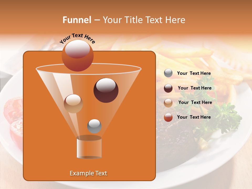 French Fries Object Dish PowerPoint Template