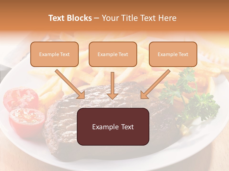 French Fries Object Dish PowerPoint Template