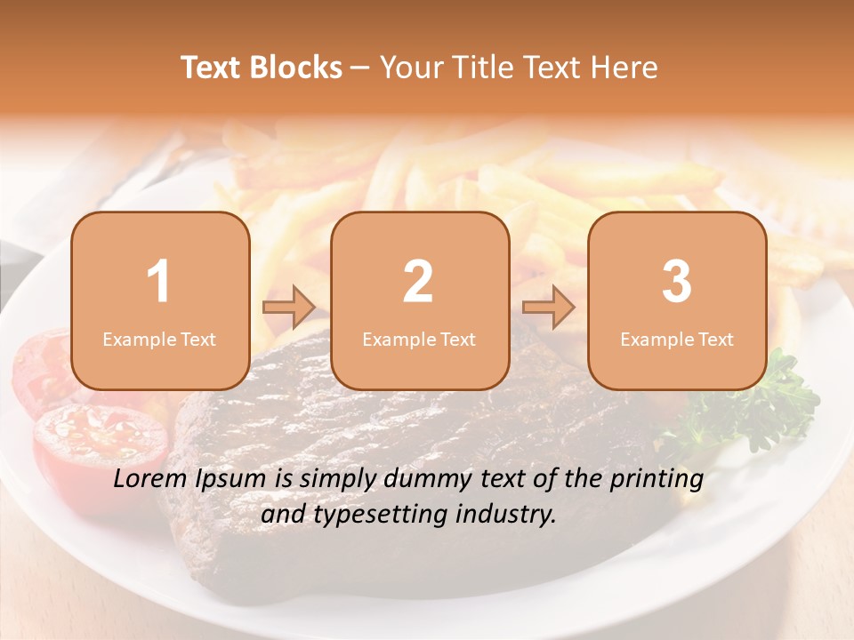 French Fries Object Dish PowerPoint Template