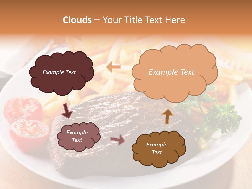 French Fries Object Dish PowerPoint Template