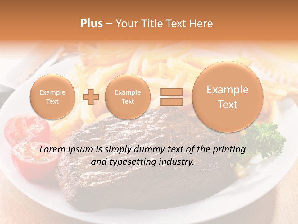 French Fries Object Dish PowerPoint Template
