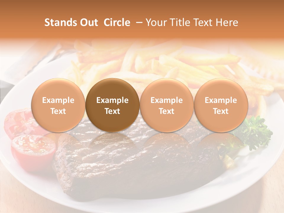 French Fries Object Dish PowerPoint Template