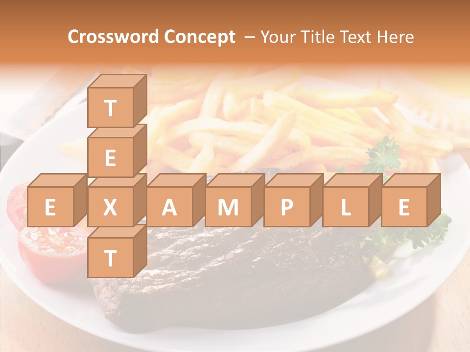 French Fries Object Dish PowerPoint Template