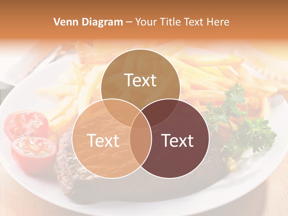 French Fries Object Dish PowerPoint Template