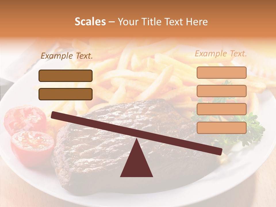 French Fries Object Dish PowerPoint Template