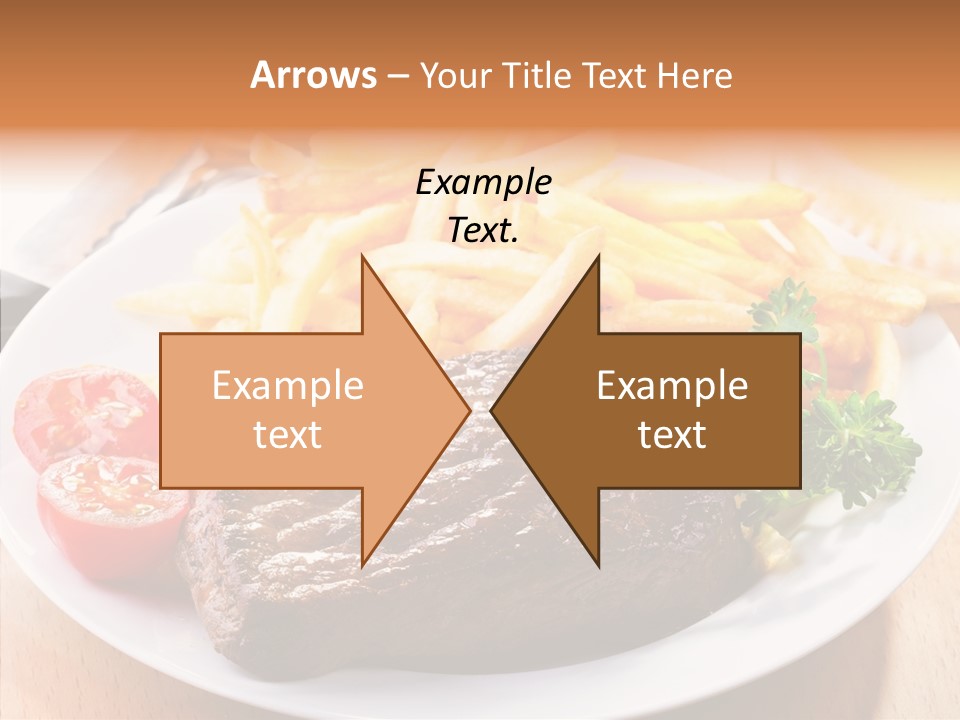 French Fries Object Dish PowerPoint Template