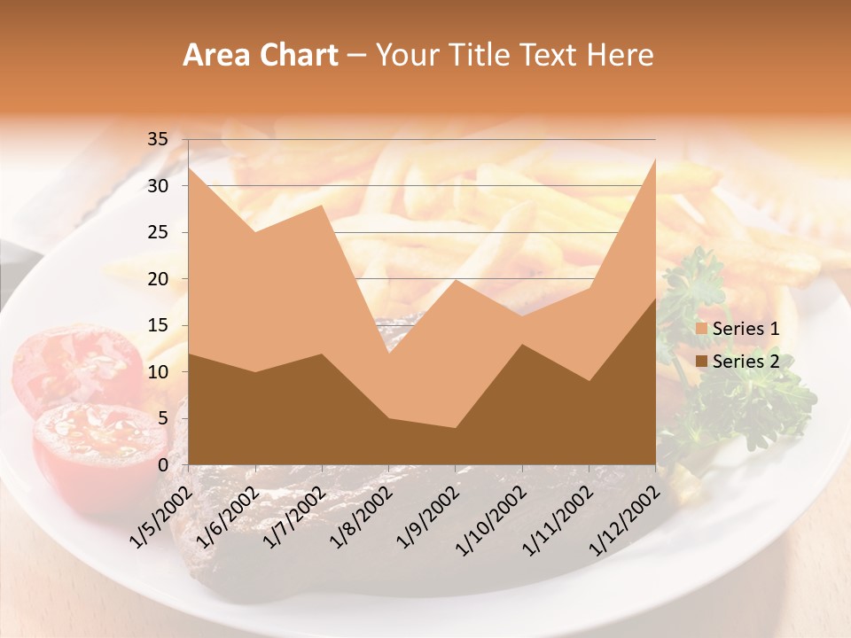 French Fries Object Dish PowerPoint Template