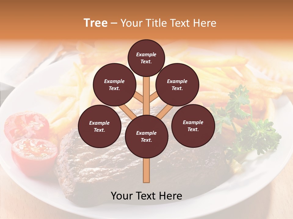 French Fries Object Dish PowerPoint Template