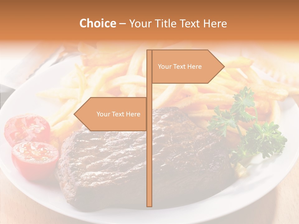 French Fries Object Dish PowerPoint Template