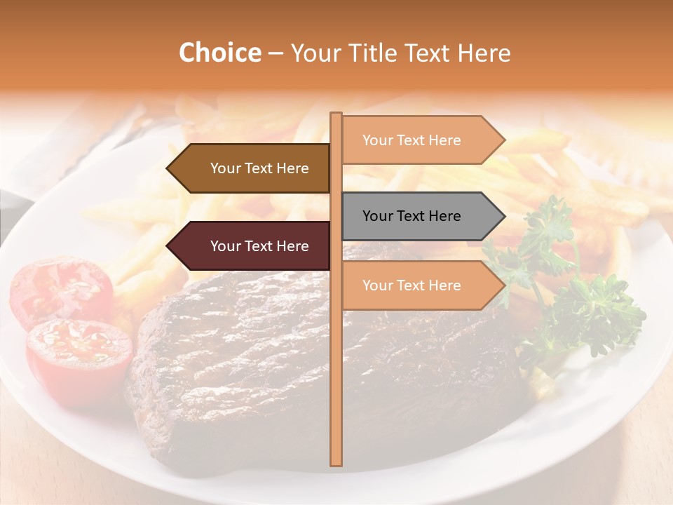 French Fries Object Dish PowerPoint Template