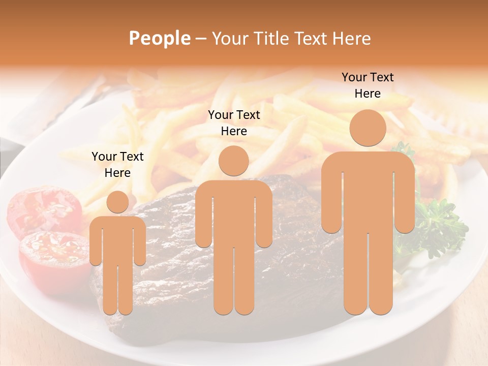 French Fries Object Dish PowerPoint Template