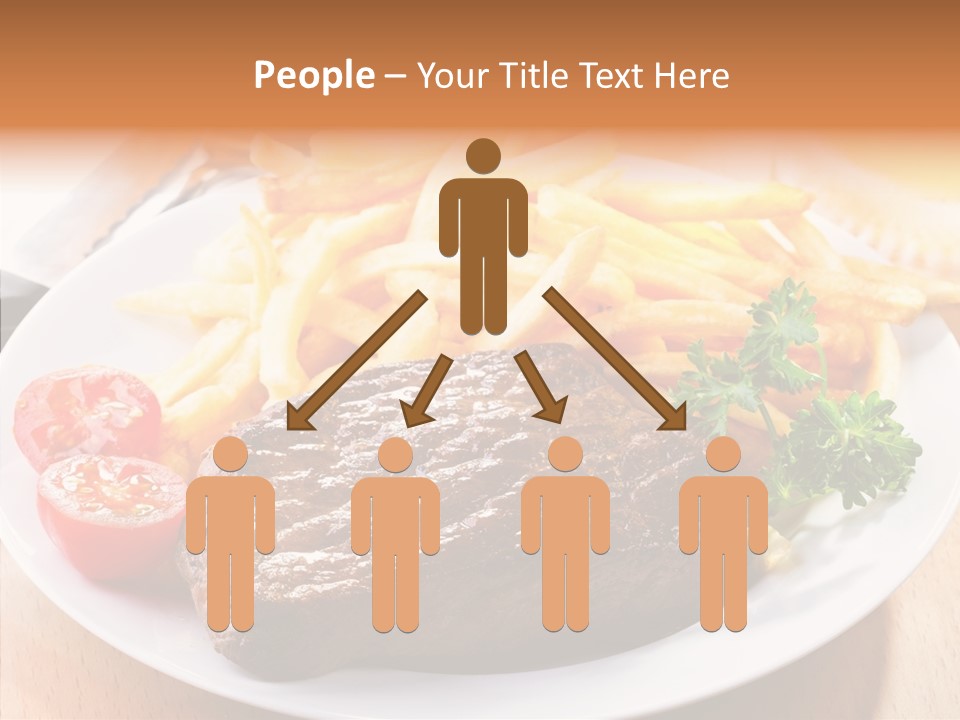 French Fries Object Dish PowerPoint Template