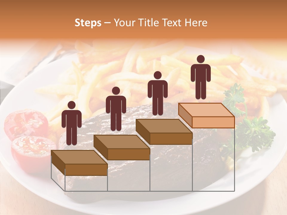 French Fries Object Dish PowerPoint Template