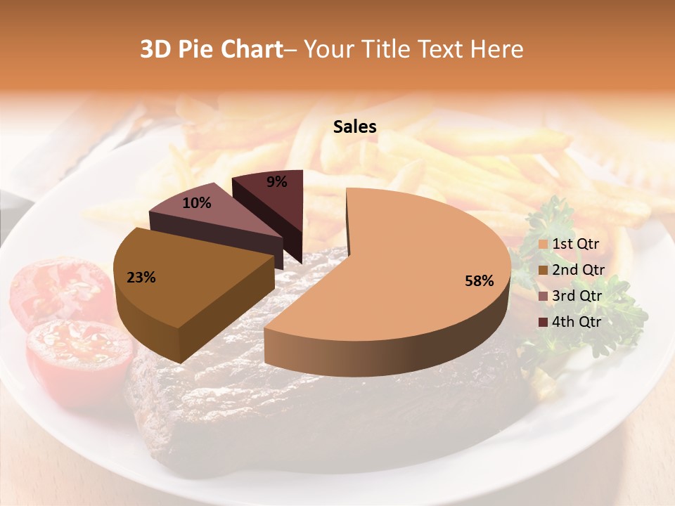 French Fries Object Dish PowerPoint Template