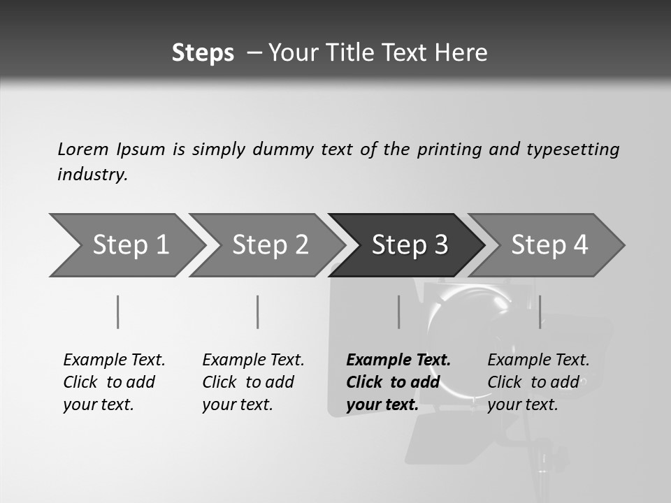 Show Spot Equipment PowerPoint Template