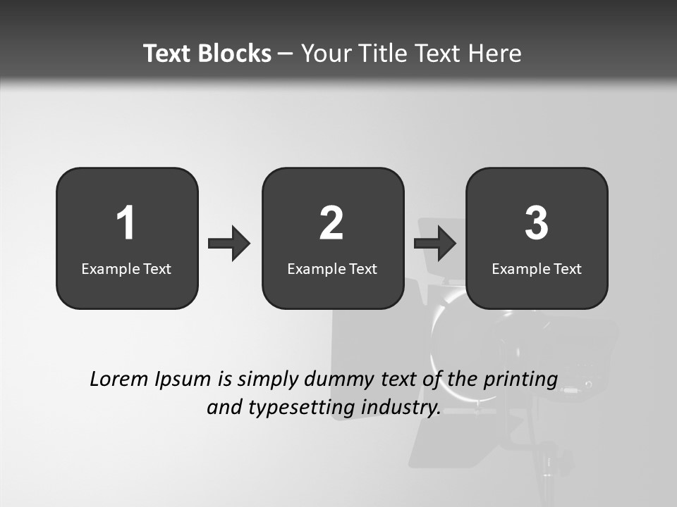 Show Spot Equipment PowerPoint Template